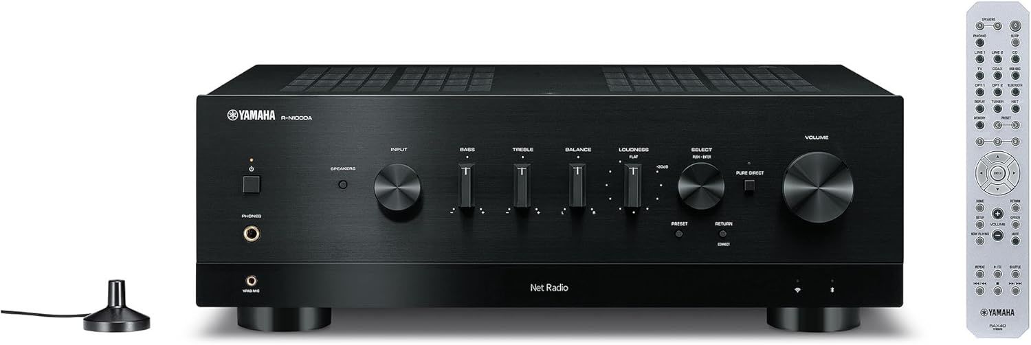 Yamaha R-N1000A Musiccast Network Stereo Receiver Siyah