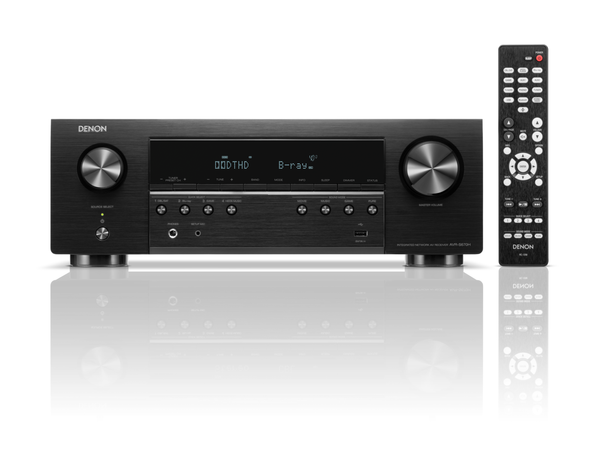 DENON AVR-S670H 5.2 Ch. 135 WAAT  8K AV Receiver with HEOS®