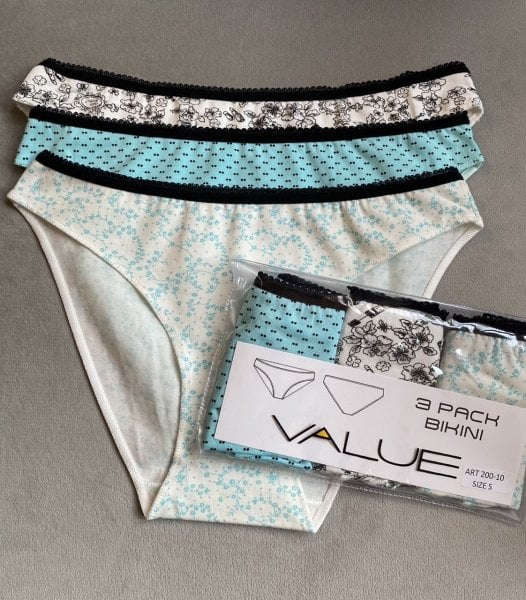 3'lü Paket Cotton Slip