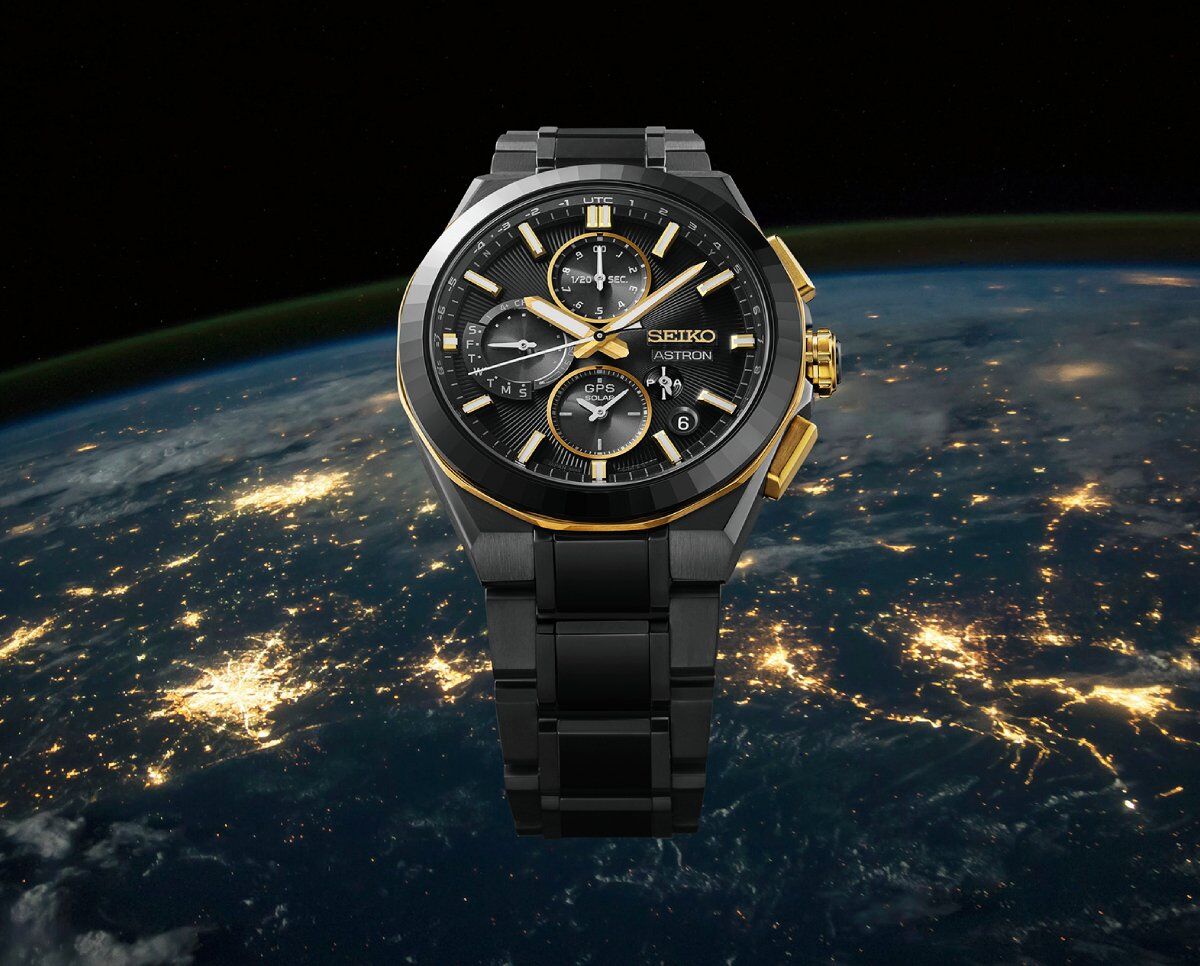 Seiko, Dual-Time teknolojisini kronograf işleviyle birleştiren ilk Astron GPS Solar saatini sunuyor.