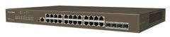 IP-COM G5328P-24-410W 24 PORT GIGABIT+ 4XGB SFP UPLINK L3 YÖNETİLEBİLİR 370W POE RACKMOUNT SWITCH