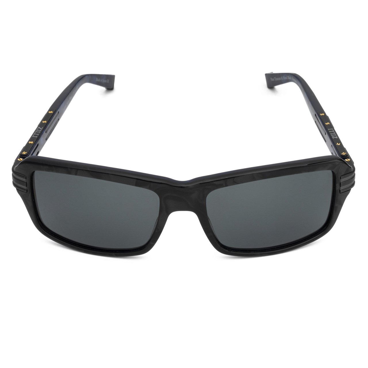 Zilli Eugene Satin Black Limited Men's Sunglasses