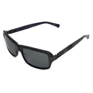 Zilli Eugene Satin Black Limited Men's Sunglasses