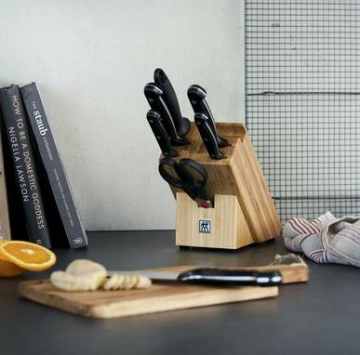 ZWILLING TWIN CHEF-2 BAMBU BLOKLU BIÇAK SETİ 8 PARÇA