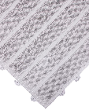 ECOCOTTON KAMİLA PAMUK NAKIŞLI BANYO PASPASI 50*80 CM GRİ