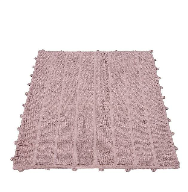 ECOCOTTON KAMİLA PAMUK NAKIŞLI BANYO PASPASI 50*80 CM PUDRA