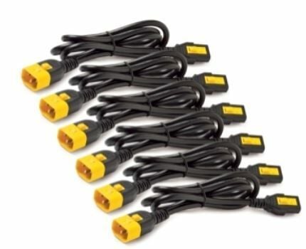 Power Cord Kit (6 ea), Locking, C13 to C14, 1.2m