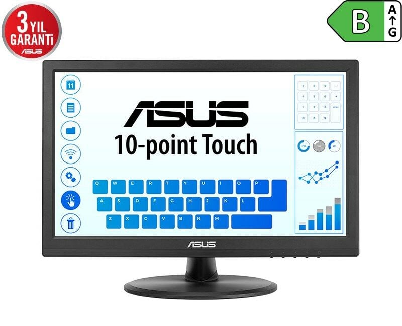 Asus 15.6'' 5ms Hdmi Vga Dokunmatik TN (VT168HR)