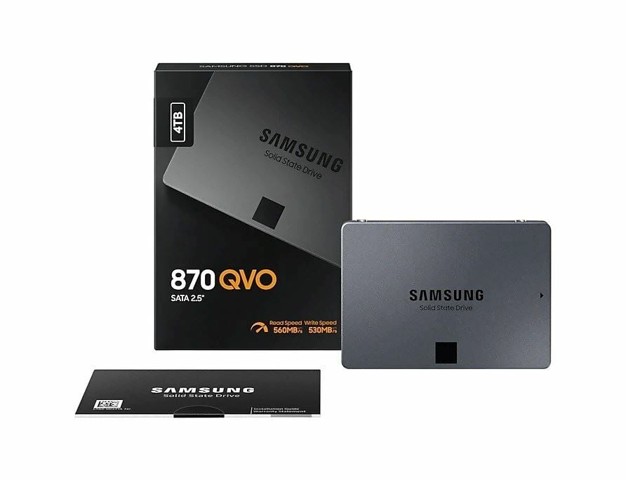 Samsung 870 Qvo 4TB 2.5'' SATA SSD (560-530MB/s)