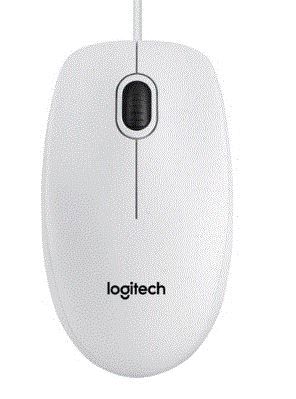 Logitech B100 Kablolu Optik Mouse Beyaz 910-003360