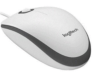 Logitech M100 Kablolu Optik Mouse Beyaz 910-006764