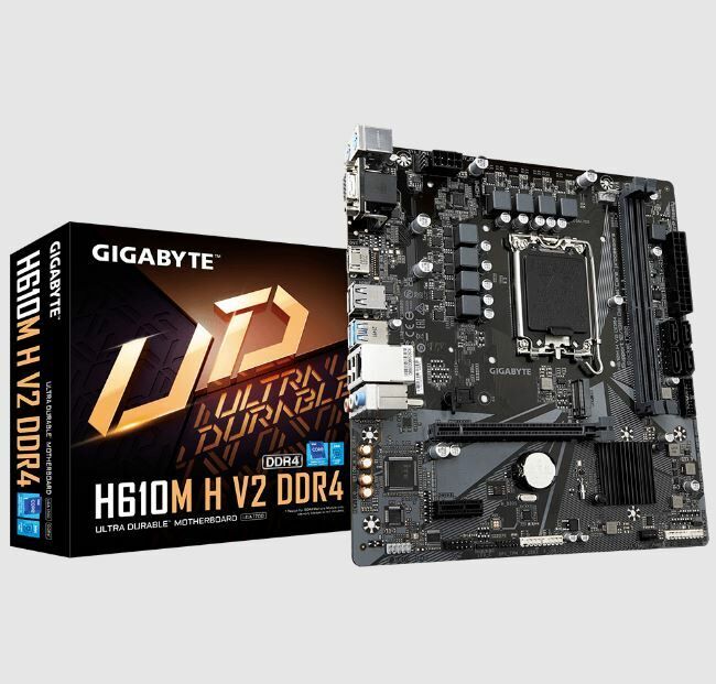 Gigabyte H610M H V2 D4 1700P Vga Hdmi Usb3.2