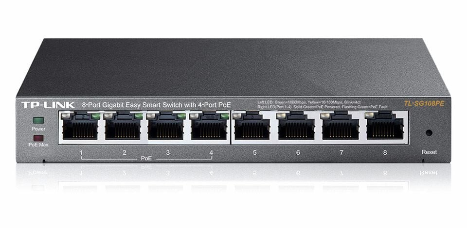 Tp-Link TL-SG108PE 8Port Gigabit 4 Port PoE Switch