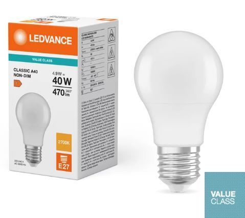 LED Lamba 4.9W Sarı Işık E27