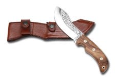 Bora 419 Z Cheetah Zeytin Saplı Gravürlü Bıçak