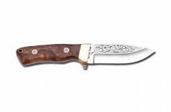Bora 418 C Wild Boar Ceviz Sap Gravürlü Bıçak
