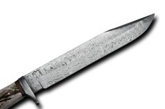 Bora 613 DMS-B Damascus Çelik Boynuz Saplı Bıçak
