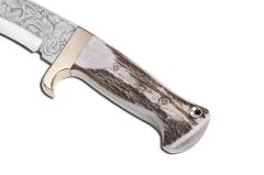 Bora 512 BG Kukri Geyik Boynuzu Saplı Gravürlü Bıçak