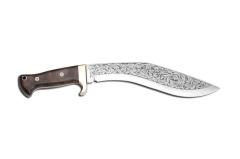 Bora 512 BC Kukri Ceviz Saplı Gravürlü Bıçak