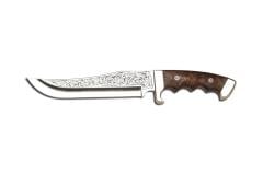 Bora 509 C Black Bear Urlu Ceviz Saplı Gravürlü Bıçak