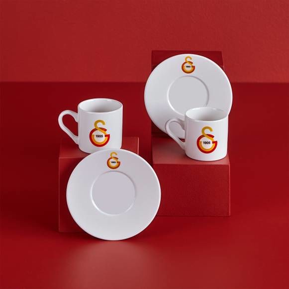 Neva Galatasaray Lisanslı Arma Logo 2'li Kahve Fincan Takımı