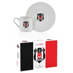 Neva Beşiktaş Lisanslı Arma Logo 2'li Kahve Fincan Takımı