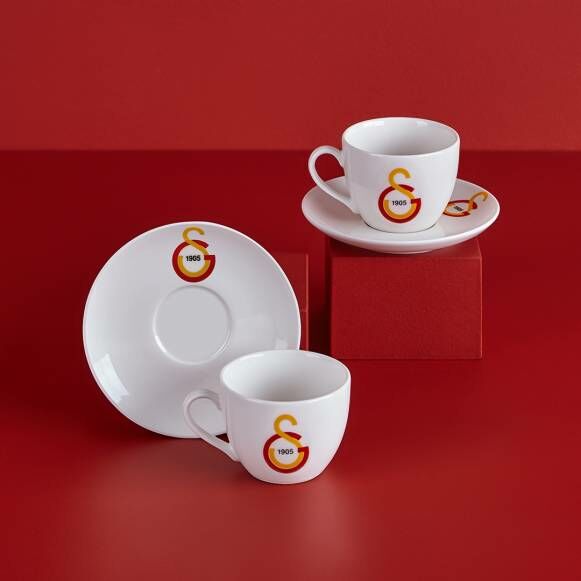 Neva Galatasaray Lisanslı Klasik Logo 2'li Çay Fincan Takımı