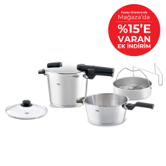 Fissler Vitaquick Green Point 6+3,5 LT Düdüklü Tencere Seti
