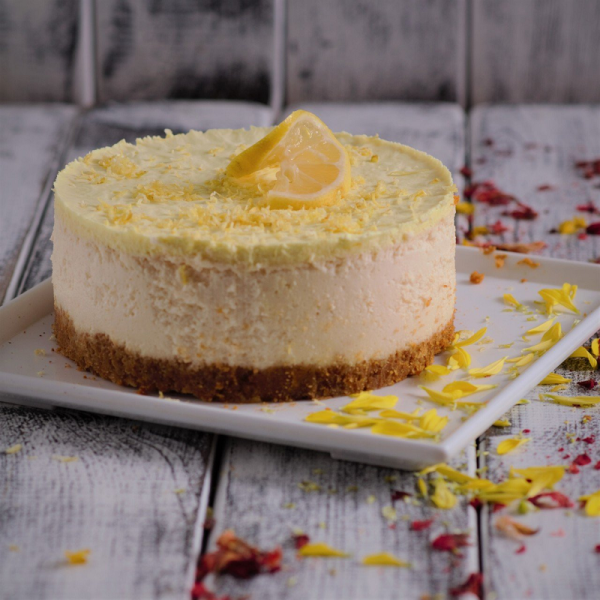 Limonlu Cheesecake Bütün(Şeker İlavesiz ve Glütensiz)