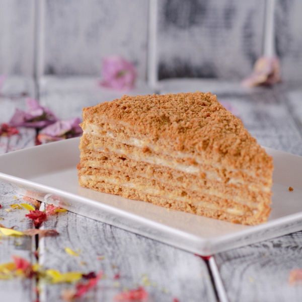 Medovik Rus Pastası Dilim(Şeker İlavesiz)