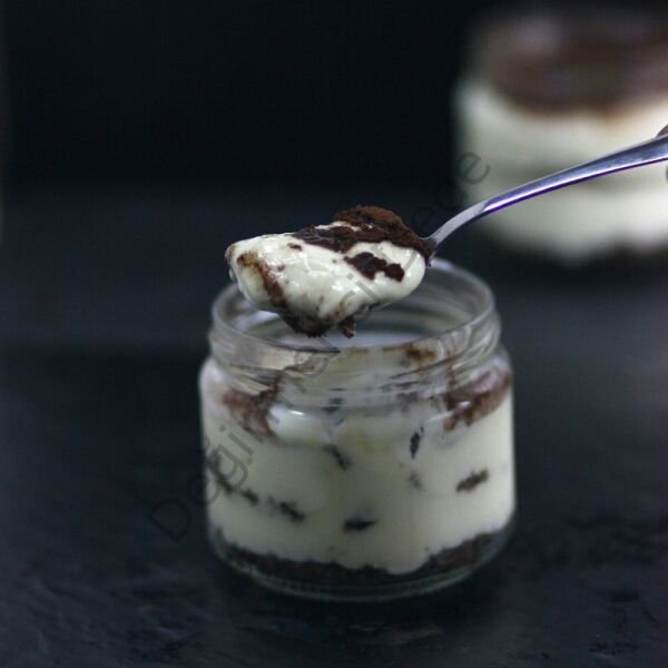 Cam Kavanozda Tiramisu(Glutensiz ve Şeker İlavesiz)