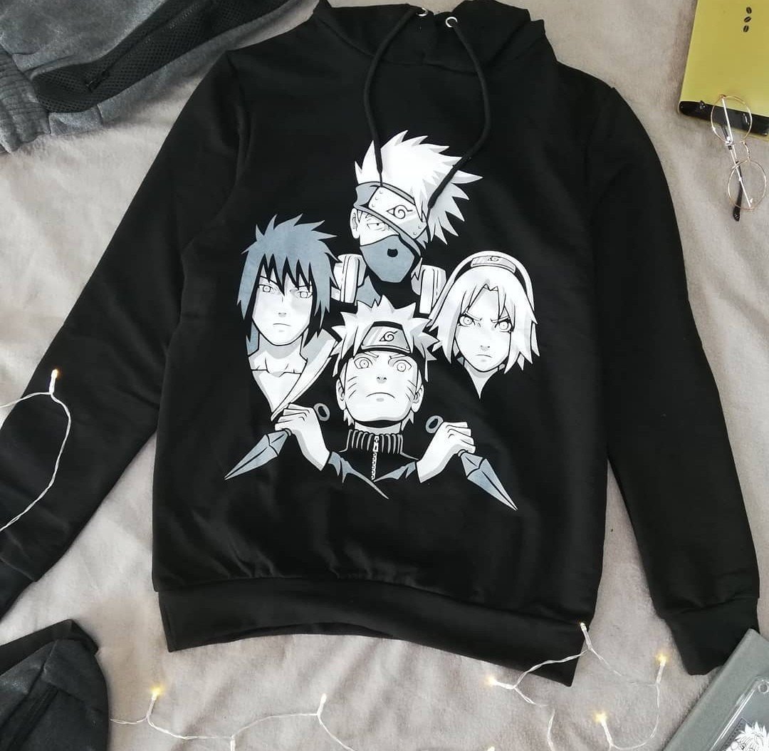 Naruto Siyah Hoddie