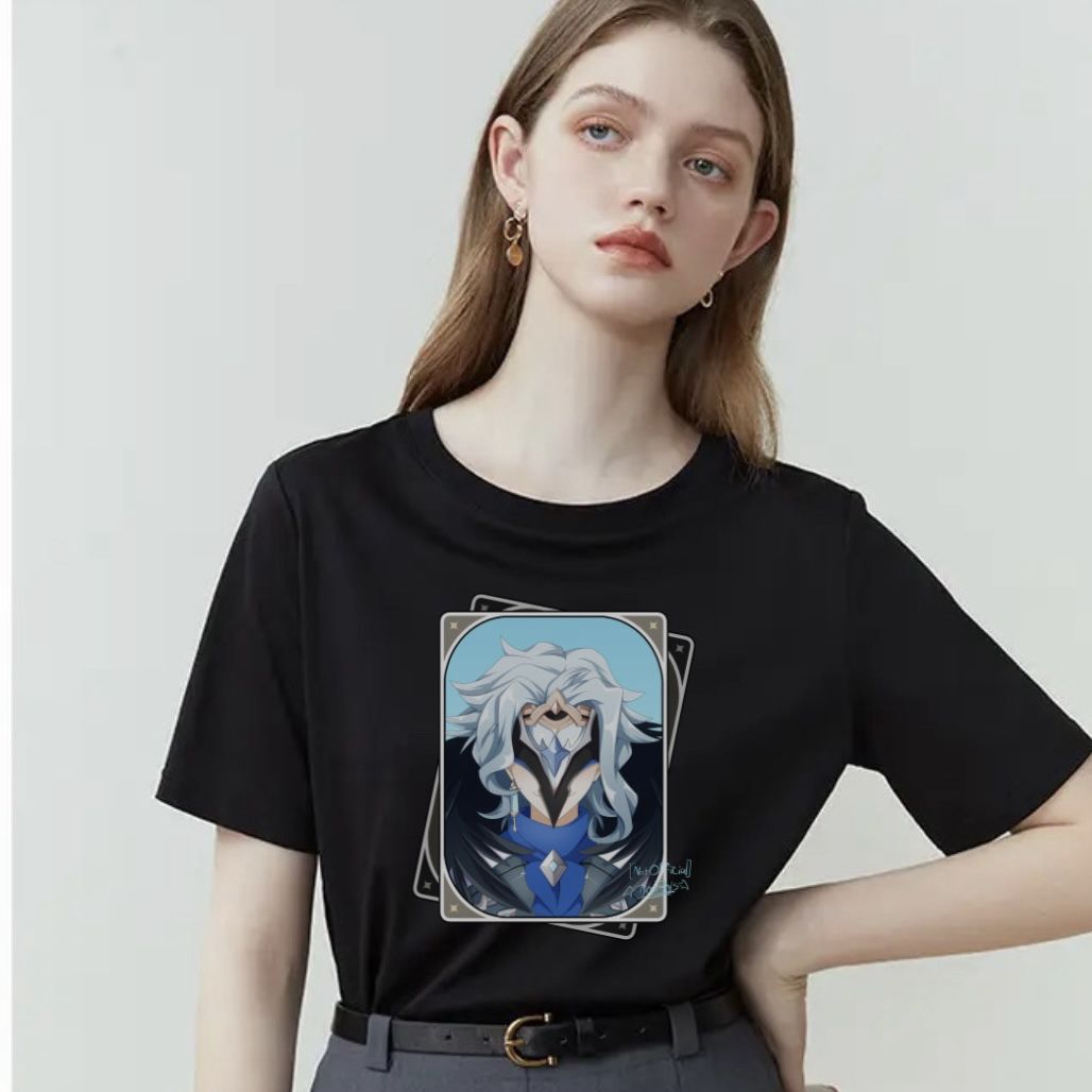 Anime Genshin Merch Baskılı T-shirt