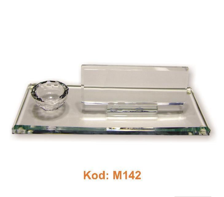 M142  Kristal Masa İsimliği Sarı Aksesuarlı