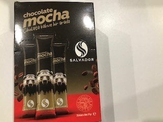 Cafe Salvador Mocha 17gr Kutuda 20 adet