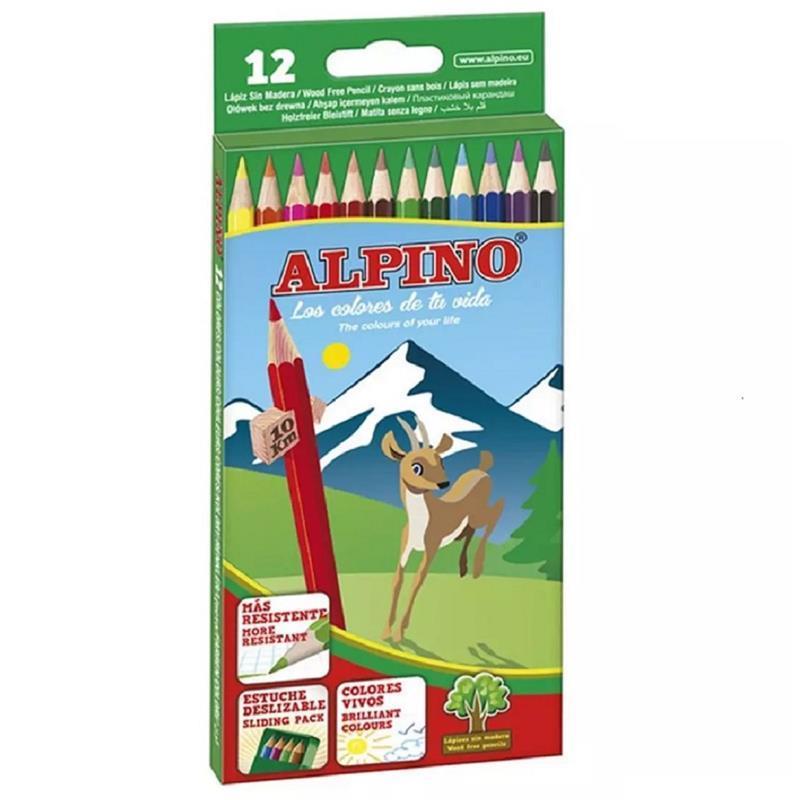 Alpino AL010654 Kuru Boya Kalemi 12 Renk