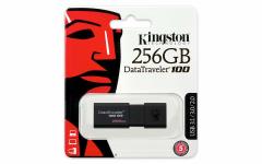 Kingston DT100G3 256 Gb USB 3.0 Siyah Plastik Kasa Flash Bellek