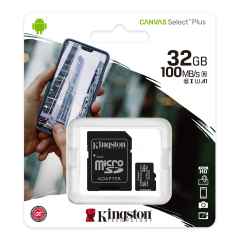 Kingston SDCS2 32GB microSDHC Canvas Select Plus 100R A1 C10 MicroSD Hafıza Kartı