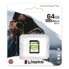 Kingston SDS2 64GB SDXC Canvas Select Plus 100R C10 UHS-I U1 V10 Sd Hafıza Kartı