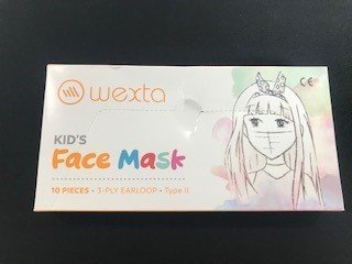 Wexta STL3PLY 10LU Meltblown Filtreli Desenli Çocuk Koruyucu Yüz Maskesi