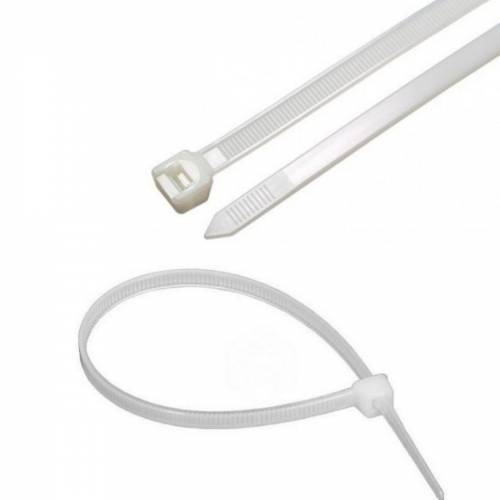 368x3,6 mm  Beyaz  Kablo Bağı & Plastik Kelepçe & Cırt Kelepçe 100 Adet (Paket)