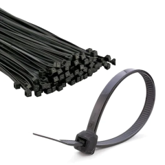 100 x 25 Siyah Kablo Bağı & Plastik Kelepçe & Cırt Kelepçe 100 Adet (Paket)