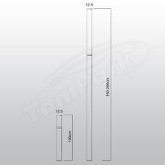 Tozlu T5397 100cm 1x23W E27 250-300cm SMD LED Modern Aydınlatma Direği