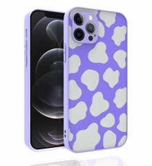 iPhone 12 Pro Kılıf Desenli Kamera Korumalı Parlak Nora Kapak