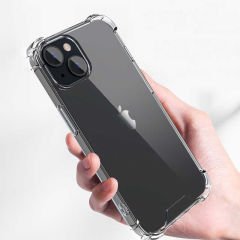 iPhone 14 Plus Kılıf Nitro Anti Shock Darbe Emici Köşe Korumalı Şeffaf Silikon Kapak