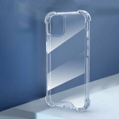 iPhone 14 Plus Kılıf Nitro Anti Shock Darbe Emici Köşe Korumalı Şeffaf Silikon Kapak