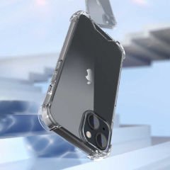 iPhone 14 Plus Kılıf Nitro Anti Shock Darbe Emici Köşe Korumalı Şeffaf Silikon Kapak