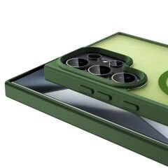 Samsung Galaxy S23 Ultra Kılıf Magsafe Şarj Özellikli Mat Arka Yüzey Sio Kapak