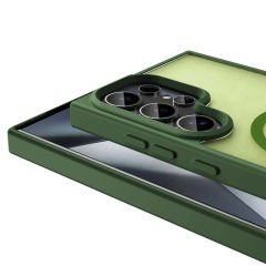 Samsung Galaxy S23 Ultra Kılıf Magsafe Şarj Özellikli Mat Arka Yüzey Sio Kapak