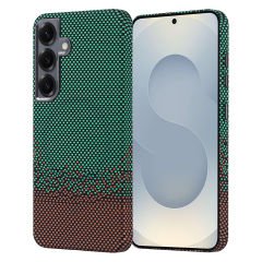 Samsung Galaxy S24 Kılıf Kablosuz Şarj Özellikli Karbon Fiber Görünümlü Nekst Kapak